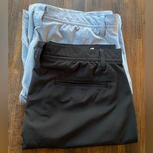 FootJoy Shorts Lot Men 35 Black Comfort Stretch Lite 9” Performance Golf Chinos